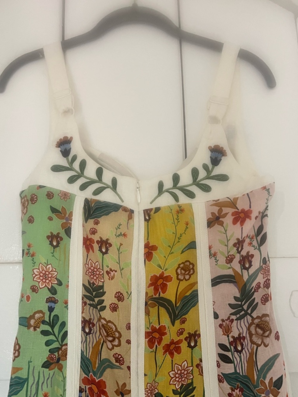Brand New With Tags Christian LaCroix Floral Panel Linen-blend Midi Dress, Gorg! - Picture 12 of 15